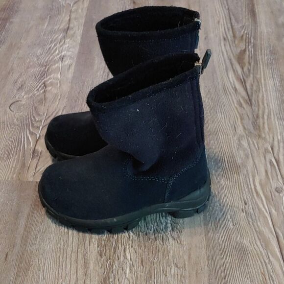 Lands End black lined snowboots Sz 9 - Picture 3 of 6
